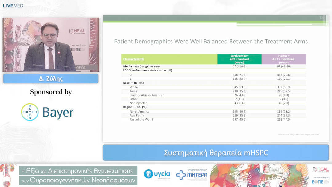 10 Δ. Ζύλης - Ο τριπλός συνδυασμός ως θεραπεία εκλογής στο μεταστατικό ορμονοευαίσθητο καρκίνο του προστάτη 