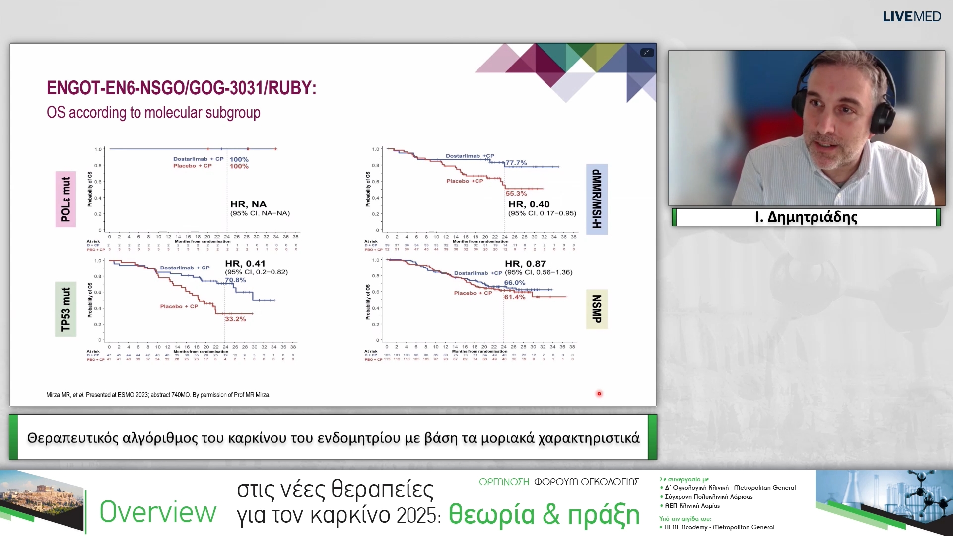 08 Ι. Δημητριάδης - Θεραπευτικός αλγόριθμος του καρκίνου του ενδομητρίου με βάση τα μοριακά χαρακτηριστικά