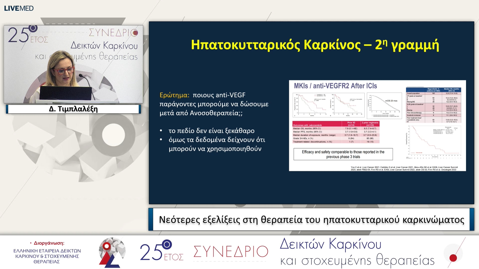 31 Δ. Τιμπλαλέξη - Νεότερες εξελίξεις στη θεραπεία του ηπατοκυτταρικού καρκινώματος
