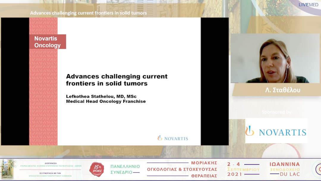 50 Λ. Σταθέλου - Advances challenging current frontiers in solid tumors