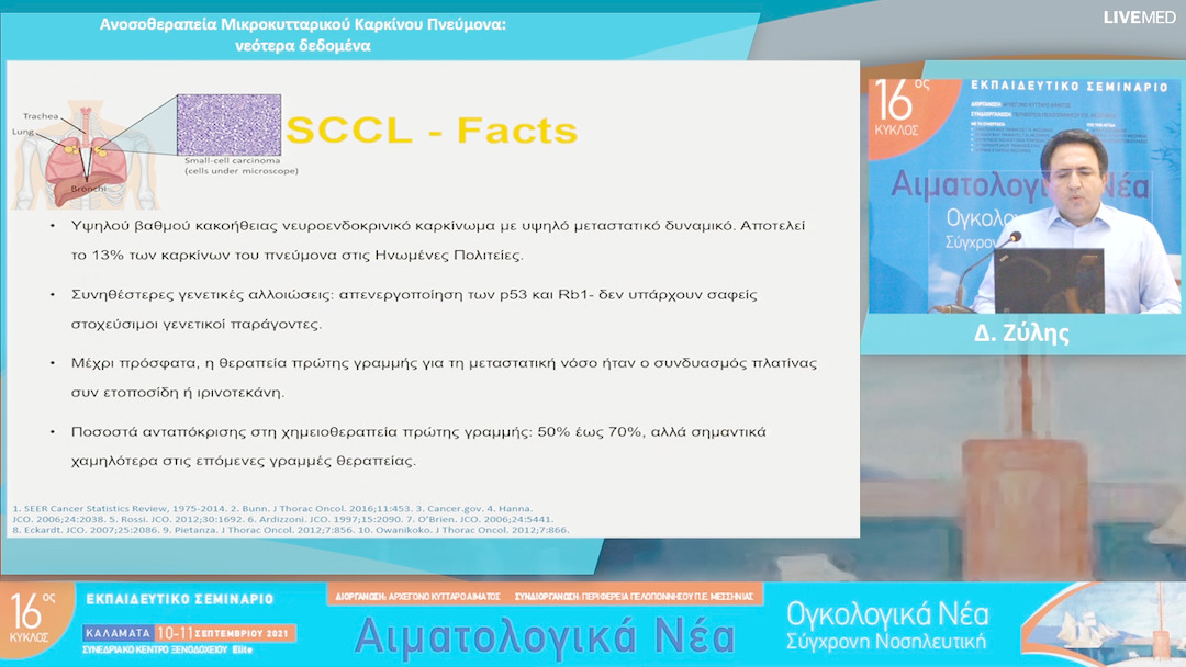 34 Δ. Ζύλης - Ανοσοθεραπεία Μικροκυτταρικού Καρκίνου Πνεύμονα: νεότερα δεδομένα