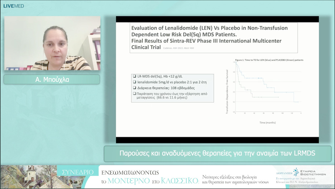 24 Α. Μπούχλα - Παρούσες και αναδυόμενες θεραπείες για την αναιμία των LRMDS 