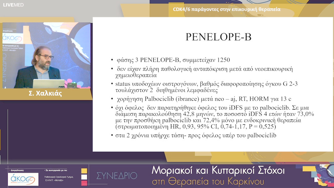 22 Σ. Χαλκιάς - CDK4/6 παράγοντες στην επικουρική θεραπεία