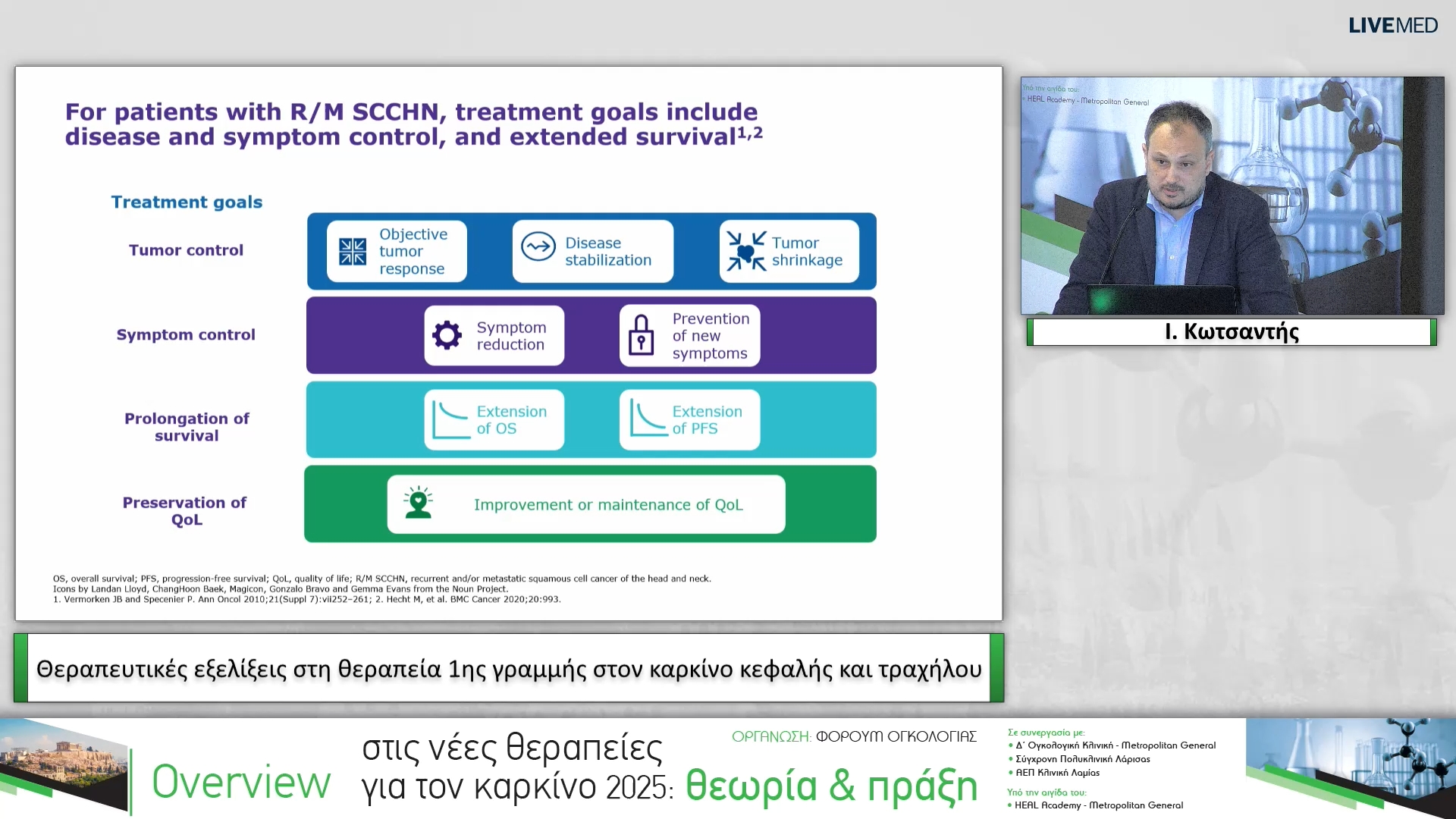 05 Ι. Κωτσαντής - Θεραπευτικές εξελίξεις στη θεραπεία 1ης γραμμής στον καρκίνο κεφαλής και τραχήλου