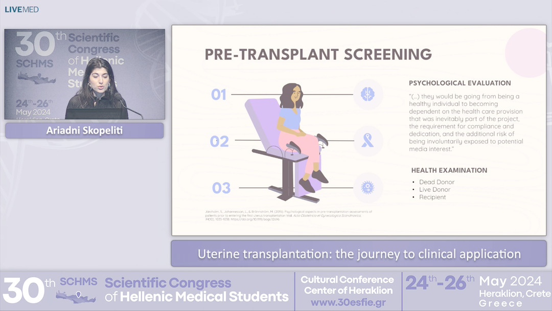 49 Ariadni Skopeliti - Uterine transplantation: the journey to clinical application