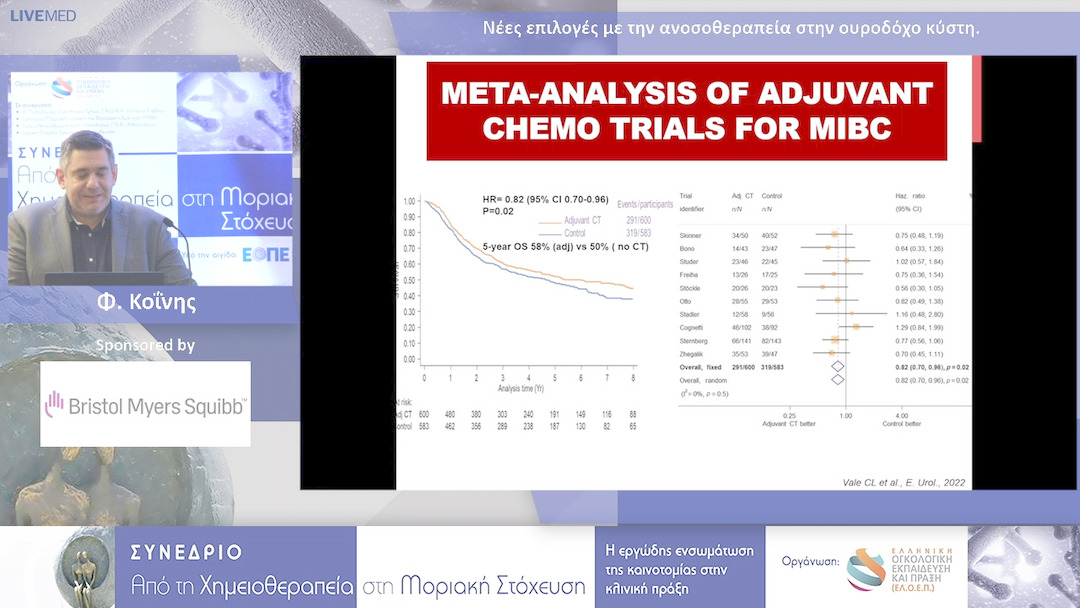 29 Φ. Κοΐνης - Νέες επιλογές με την ανοσοθεραπεία στην ουροδόχο κύστη.