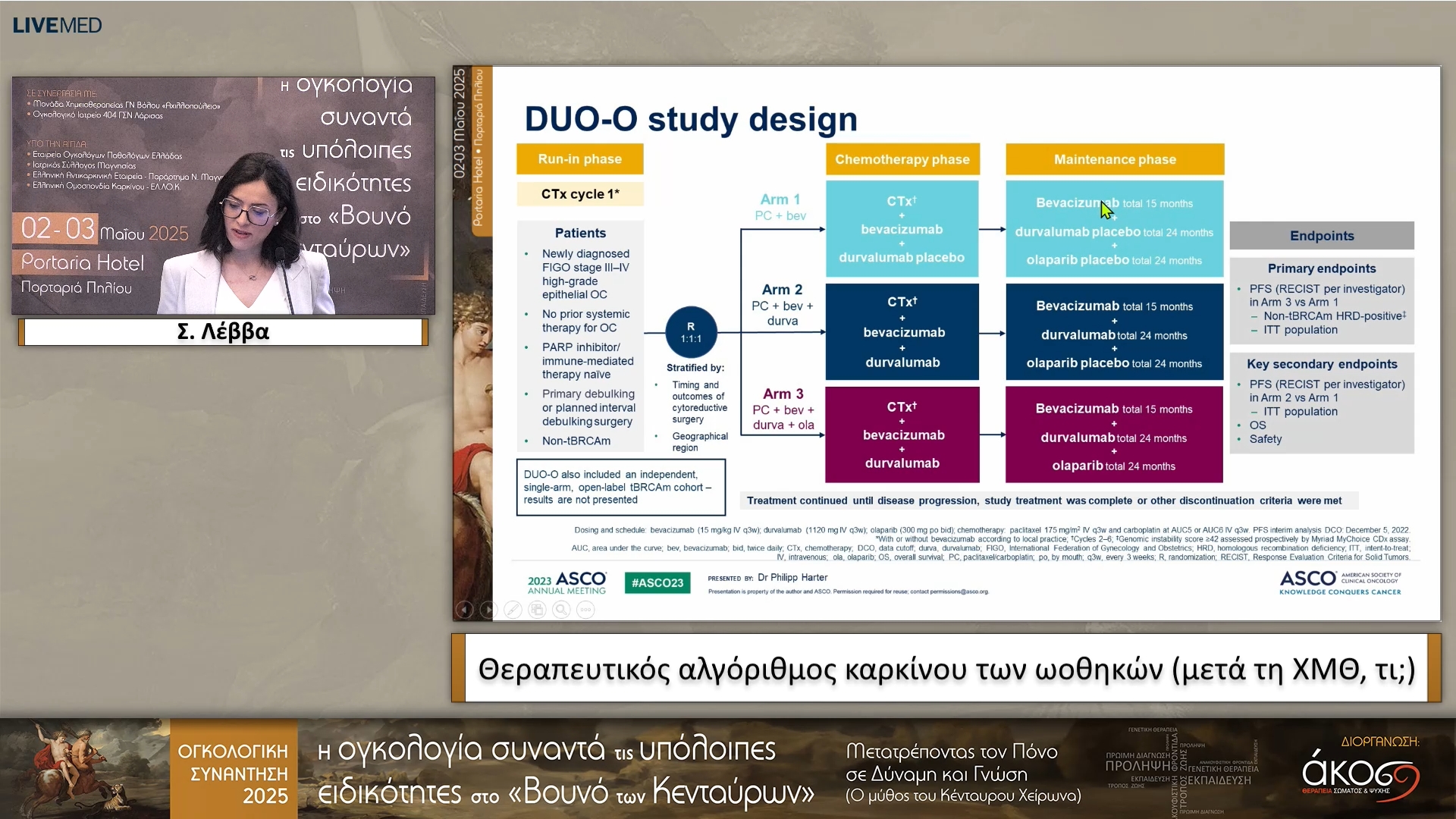 39 Σ. Λέββα - Θεραπευτικός αλγόριθμος καρκίνου των ωοθηκών (μετά τη ΧΜΘ, τι;)