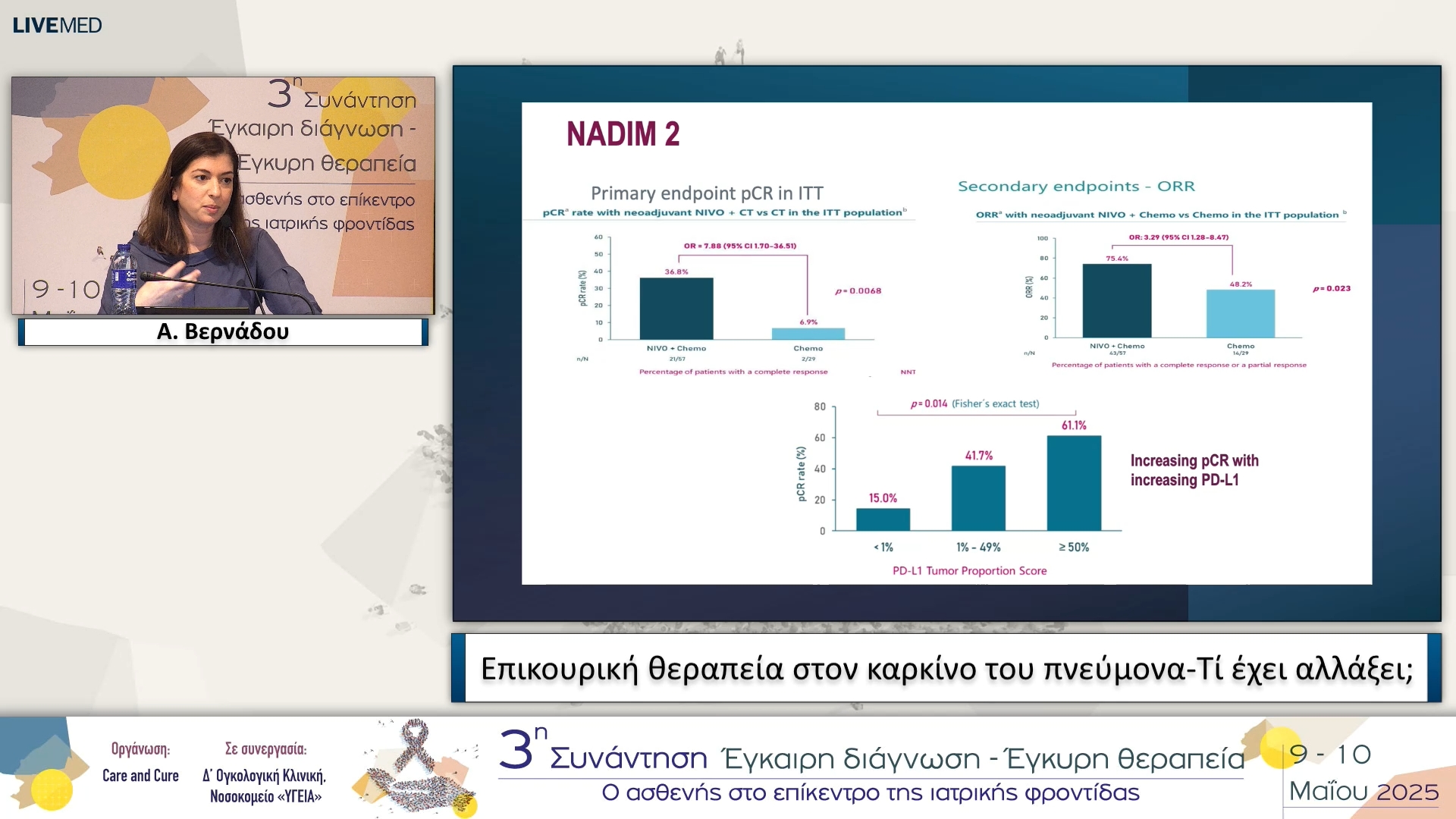 37 Α. Βερνάδου - Επικουρική θεραπεία στον καρκίνο του πνεύμονα-Τί έχει αλλάξει
