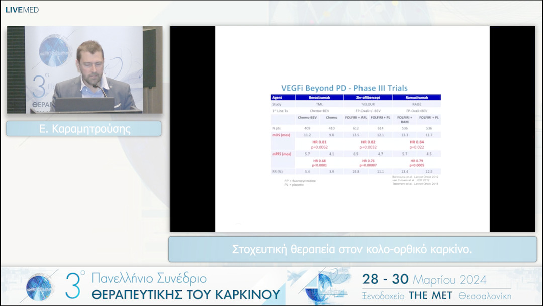 22 Ε. Καραμητρούσης - Στοχευτική θεραπεία στον κολο-ορθικό καρκίνο. 