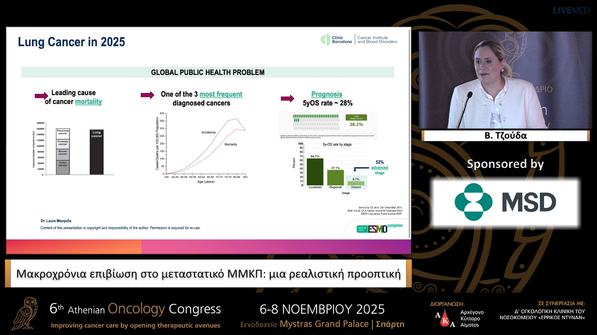 40 Β. Τζούδα - Μακροχρόνια επιβίωση στο μεταστατικό ΜΜΚΠ: μια ρεαλιστική προοπτική. 