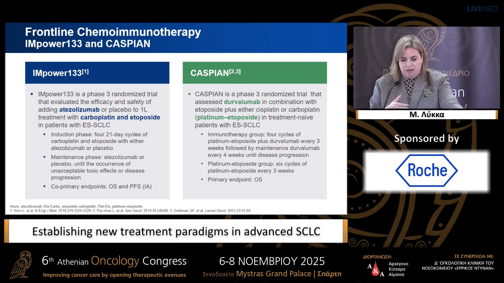 48 Μ. Λύκκα - Establishing new treatment paradigms in advanced SCLC.