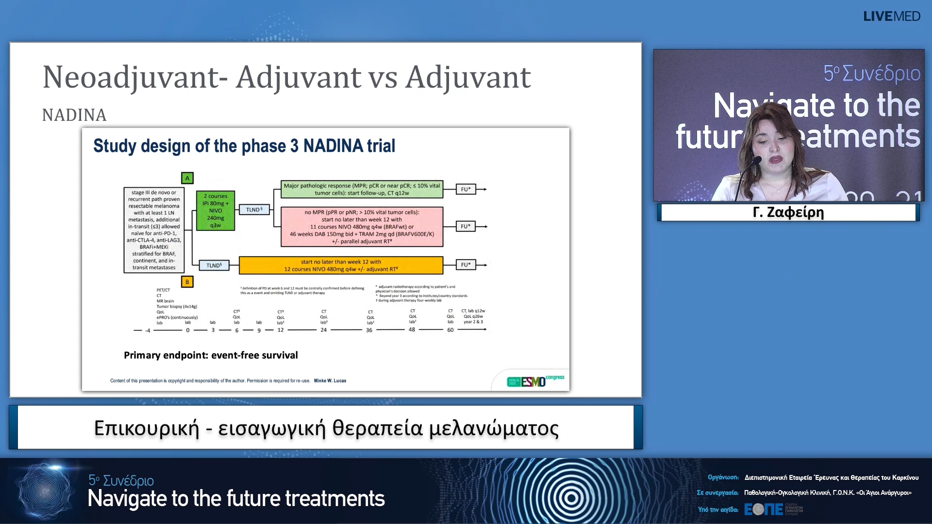 18 Γ. Ζαφείρη - Επικουρική - εισαγωγική θεραπεία μελανώματος.