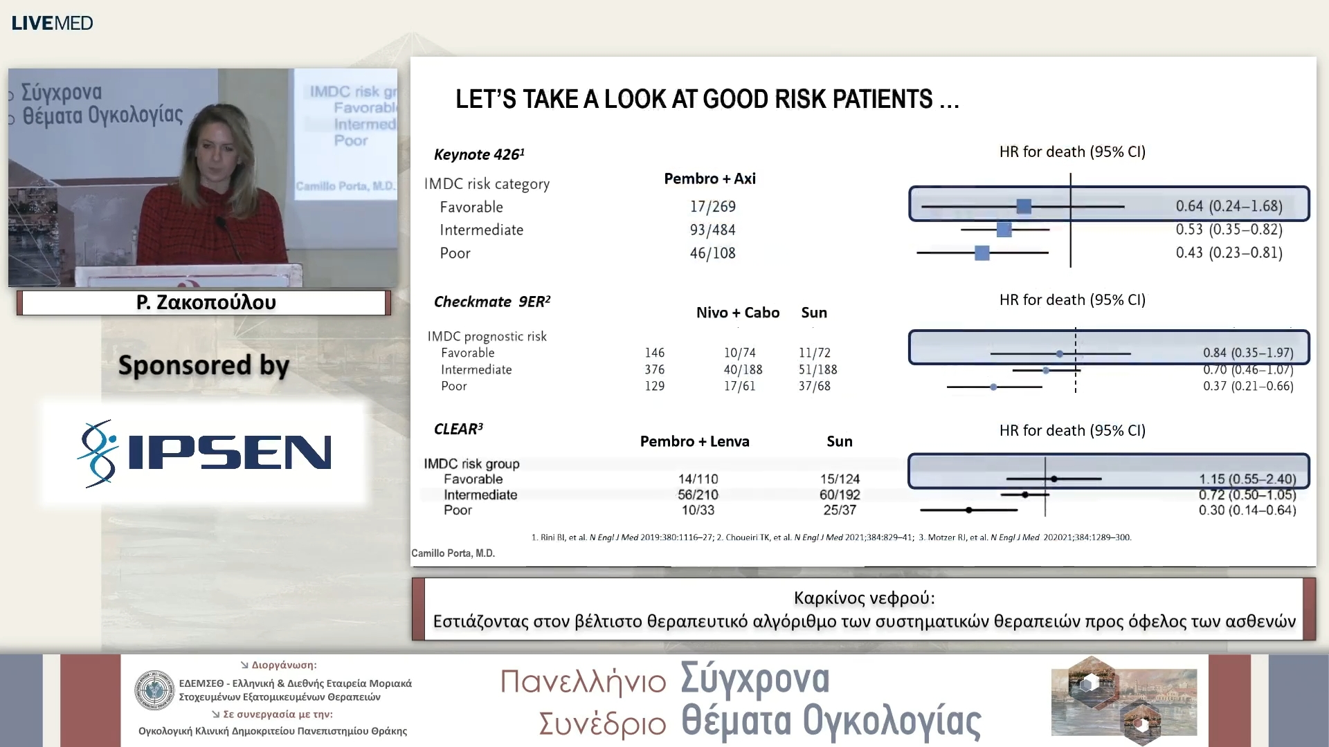 32 Ρ. Ζακοπούλου - Καρκίνος νεφρού: Εστιάζοντας στον βέλτιστο θεραπευτικό αλγόριθμο των συστηματικών θεραπειών προς όφελος των ασθενών
