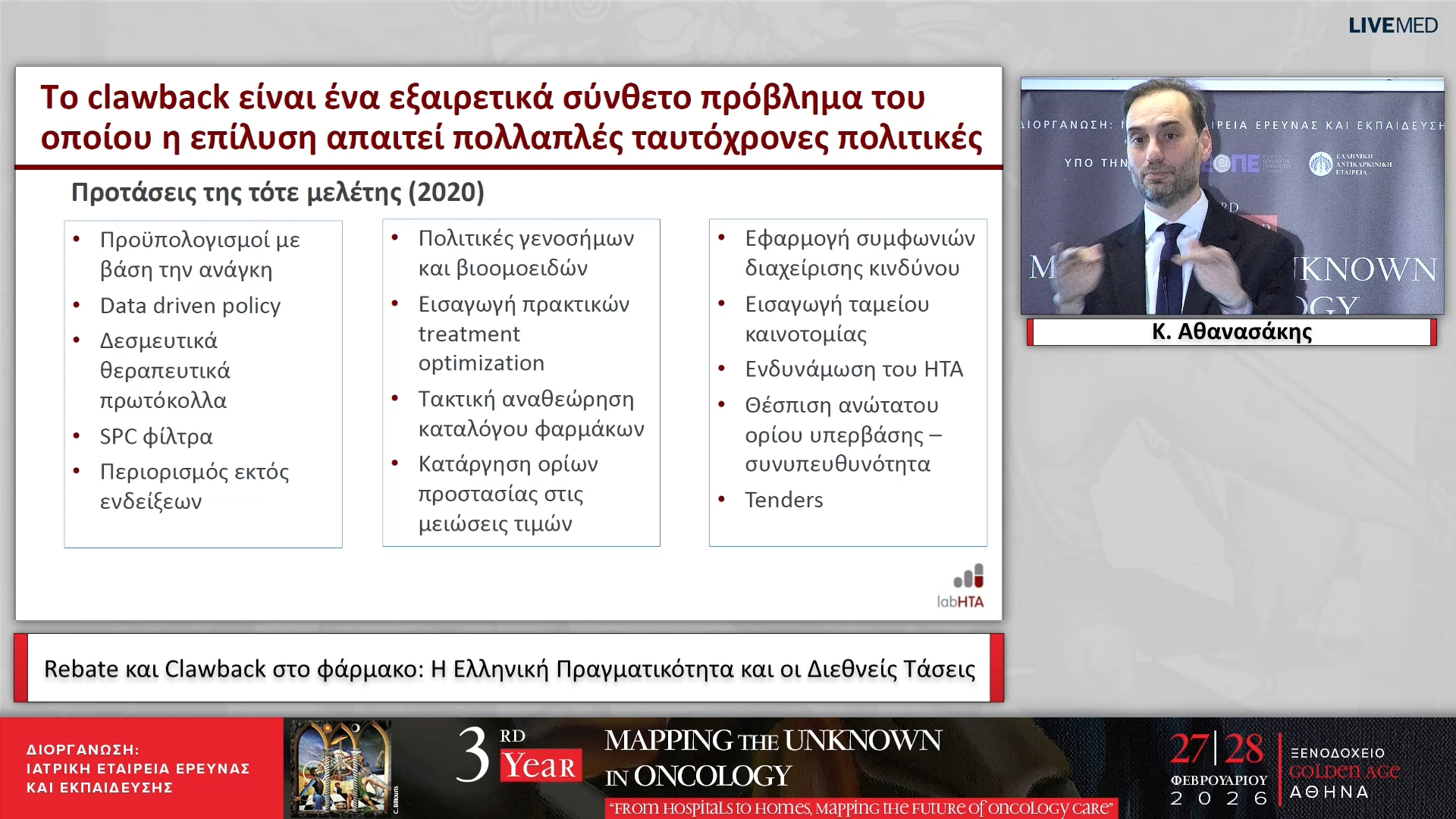 30 Κ. Αθανασάκης - Rebate και Clawback στο φάρμακο: Η Ελληνική Πραγματικότητα και οι Διεθνείς Τάσεις