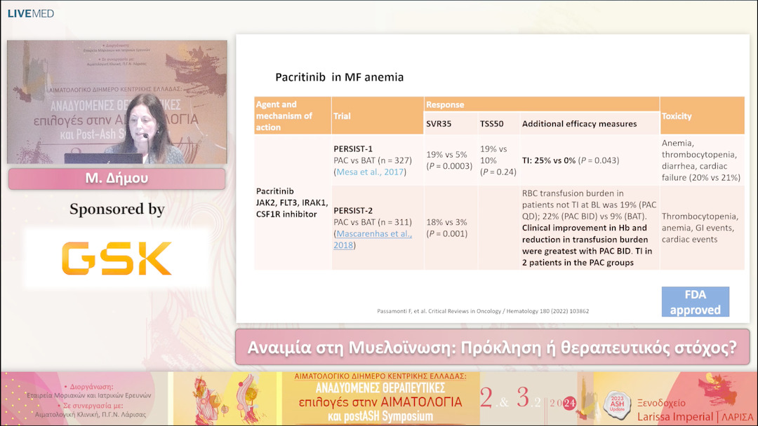 49 Μ. Δήμου - Αναιμία στη Μυελοϊνωση: Πρόκληση ή θεραπευτικός στόχος? 