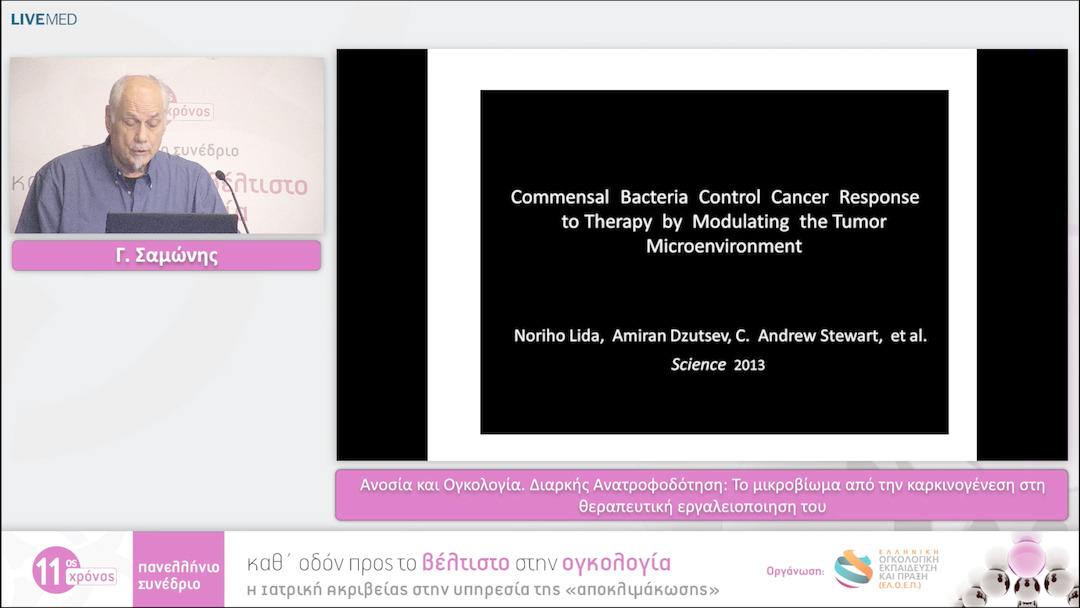 28 Γ. Σαμώνης - Το μικροβίωμα από την καρκινογένεση στη θεραπευτική εργαλειοποίηση του 