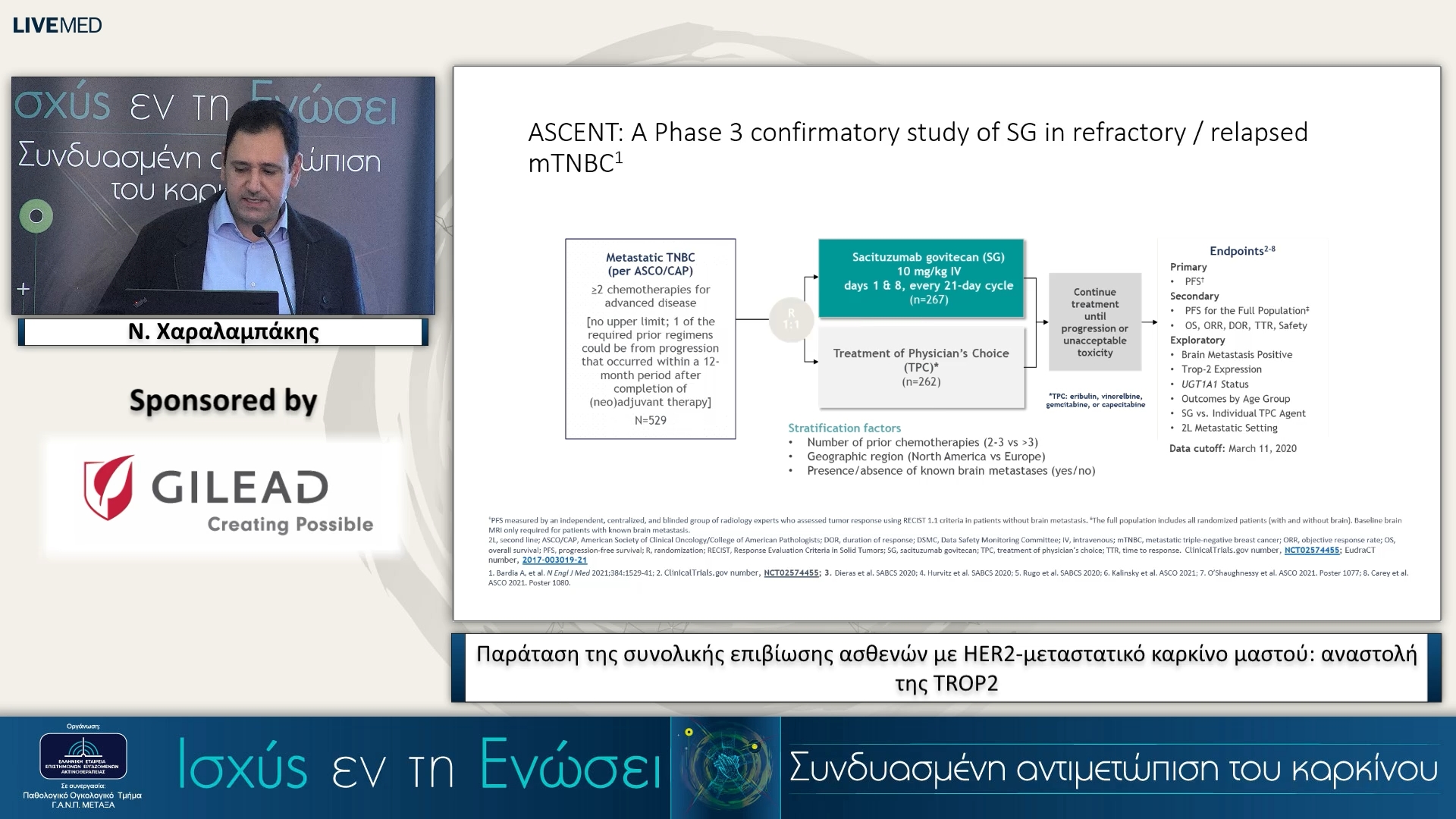 39 Ν. Χαραλαμπάκης - Παράταση της συνολικής επιβίωσης ασθενών με HER2-μεταστατικό καρκίνο μαστού: αναστολή της TROP2 