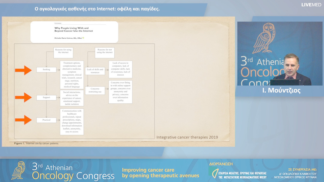 16 Ι. Μούντζιος - Ο ογκολογικός ασθενής στο Internet: οφέλη και παγίδες.