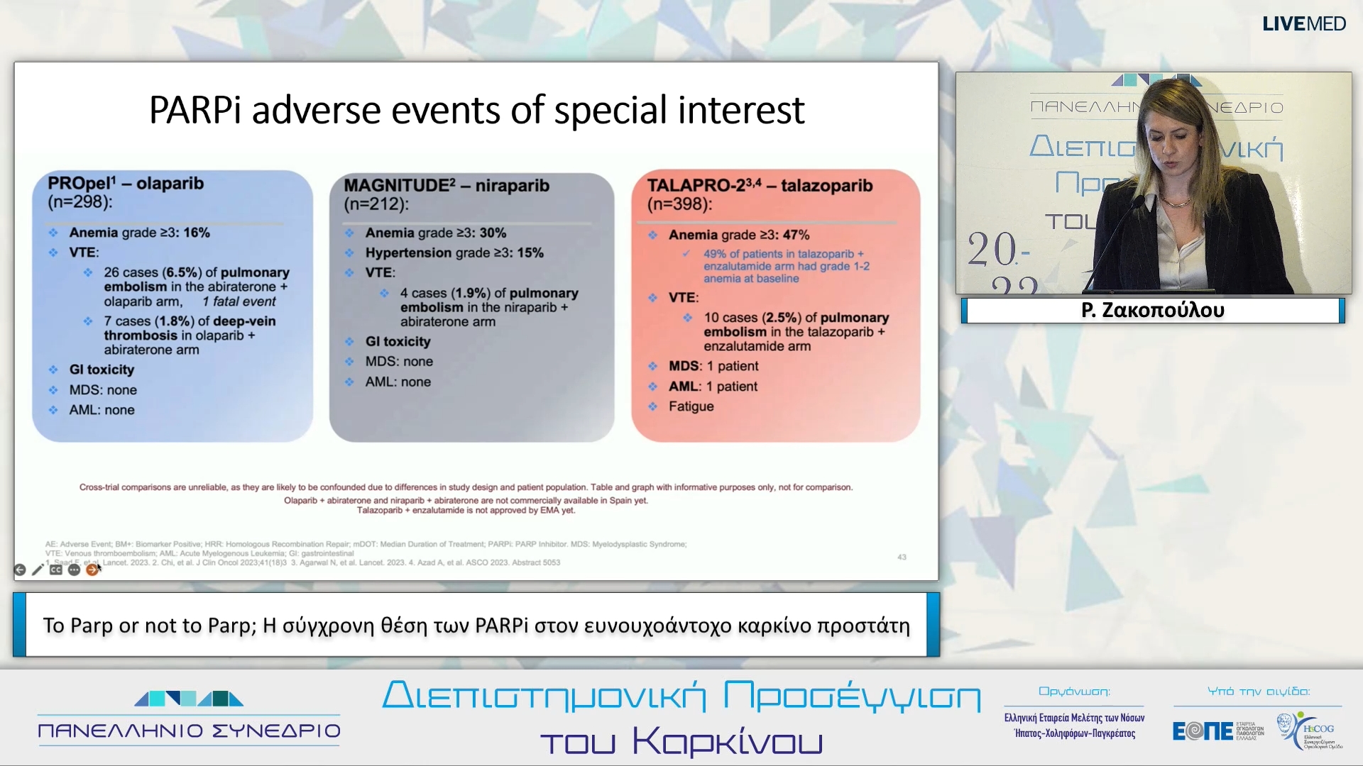 60 Ρ. Ζακοπούλου - To Parp or not to Parp; Η σύγχρονη θέση των PARPi στον ευνουχοάντοχο καρκίνο προστάτη. 