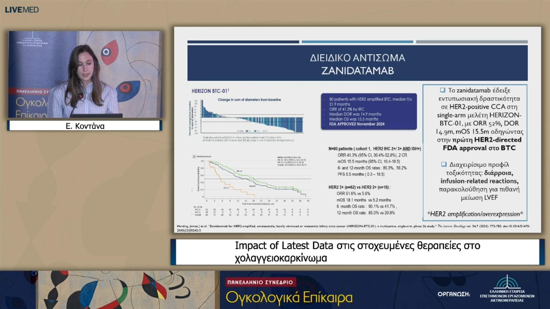 53 Ε. Κοντάνα - Impact of Latest Data στις στοχευμένες θεραπείες στο χολαγγειοκαρκίνωμα