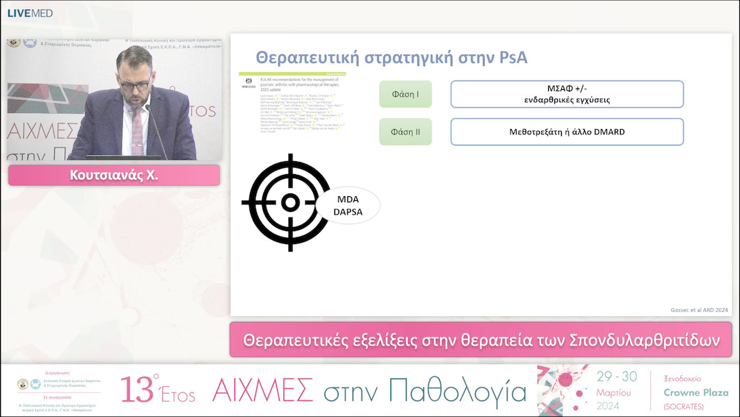 44 Κουτσιανάς Χ. - Θεραπευτικές εξελίξεις στην θεραπεία των Σπονδυλαρθριτίδων. 