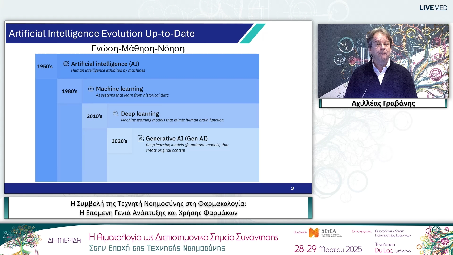 18 Αχιλλέας Γραβάνης - Η Συμβολή της Τεχνητή Νοημοσύνης στη Φαρμακολογία: Η Επόμενη Γενιά Ανάπτυξης και Χρήσης Φαρμάκων