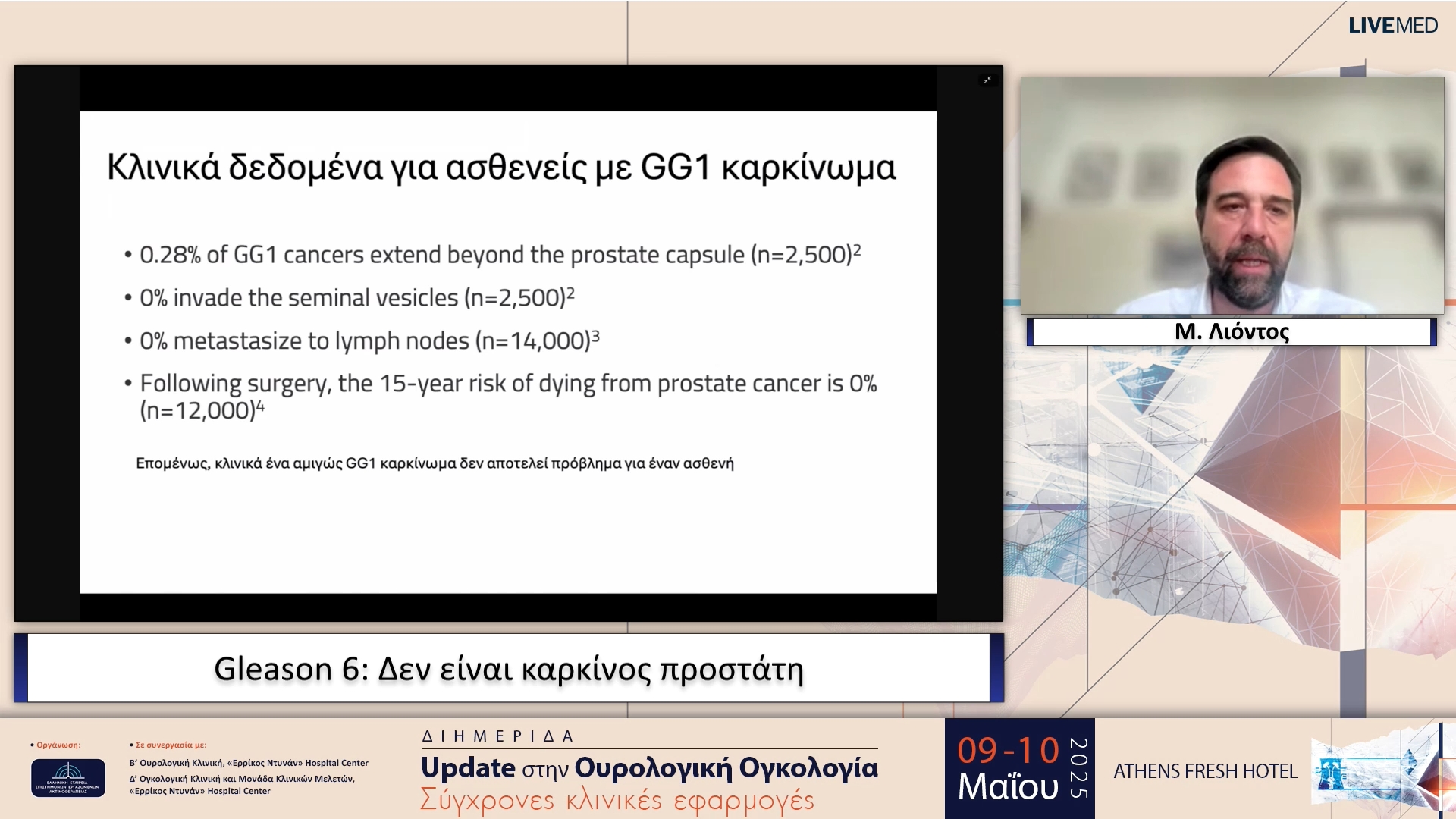 05 Μ. Λιόντος - Gleason 6: Δεν είναι καρκίνος προστάτη