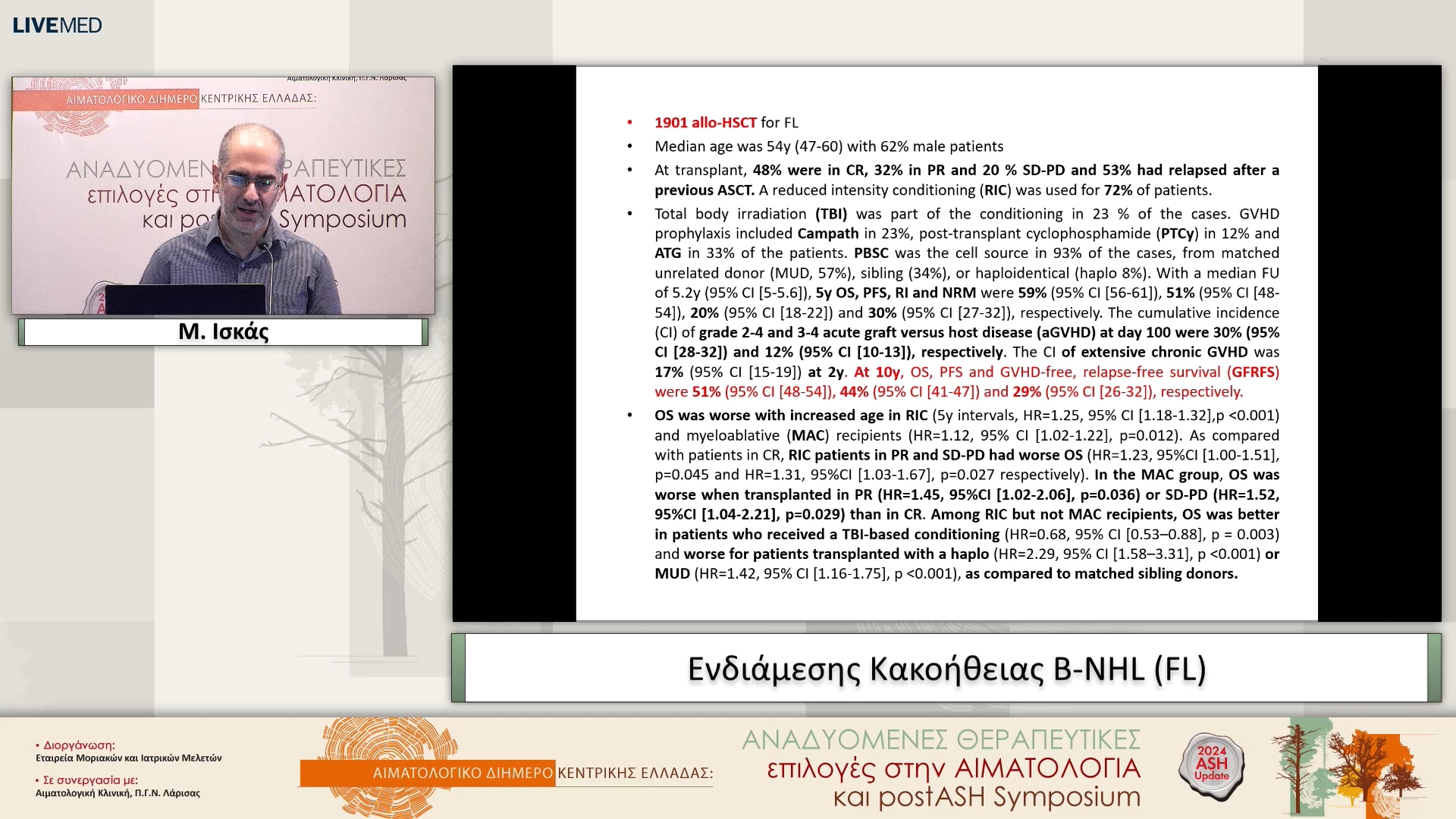 31 Μ. Ισκάς - Ενδιάμεσης Κακοήθειας B-NHL (FL) 