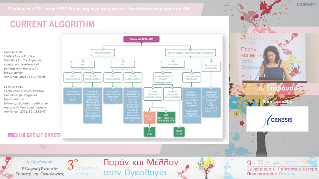 40 Δ. Στεφάνου - Ο ρόλος των TKI’s στον HER2 θετικό καρκίνο του μαστού. Εστιάζοντας στη νόσο του ΚΝΣ