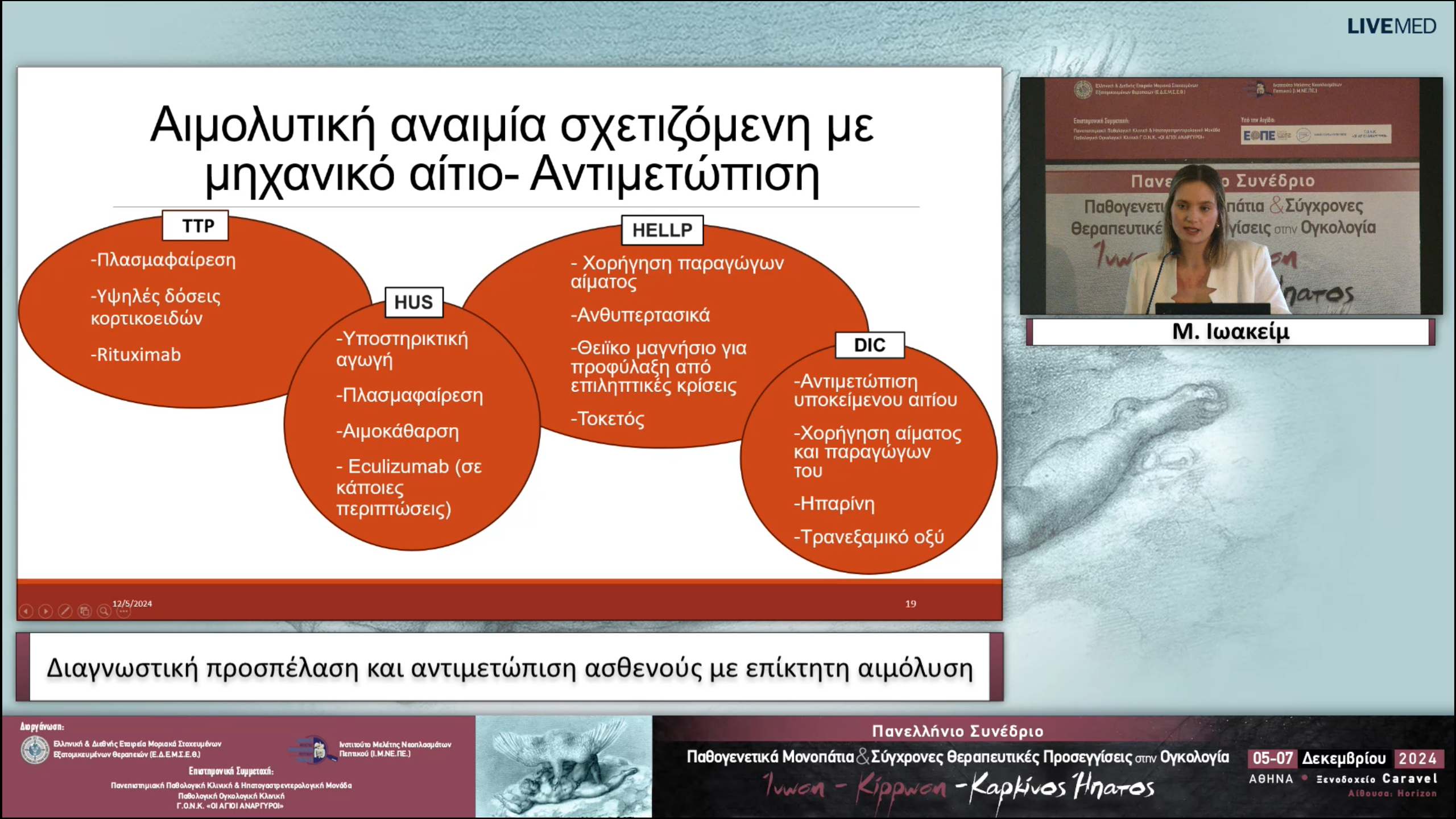 21 Μ. Ιωακείμ - Διαγνωστική προσπέλαση και αντιμετώπιση ασθενούς με επίκτητη αιμόλυση